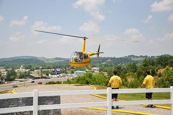 Scenic Helicopter Takeoff 